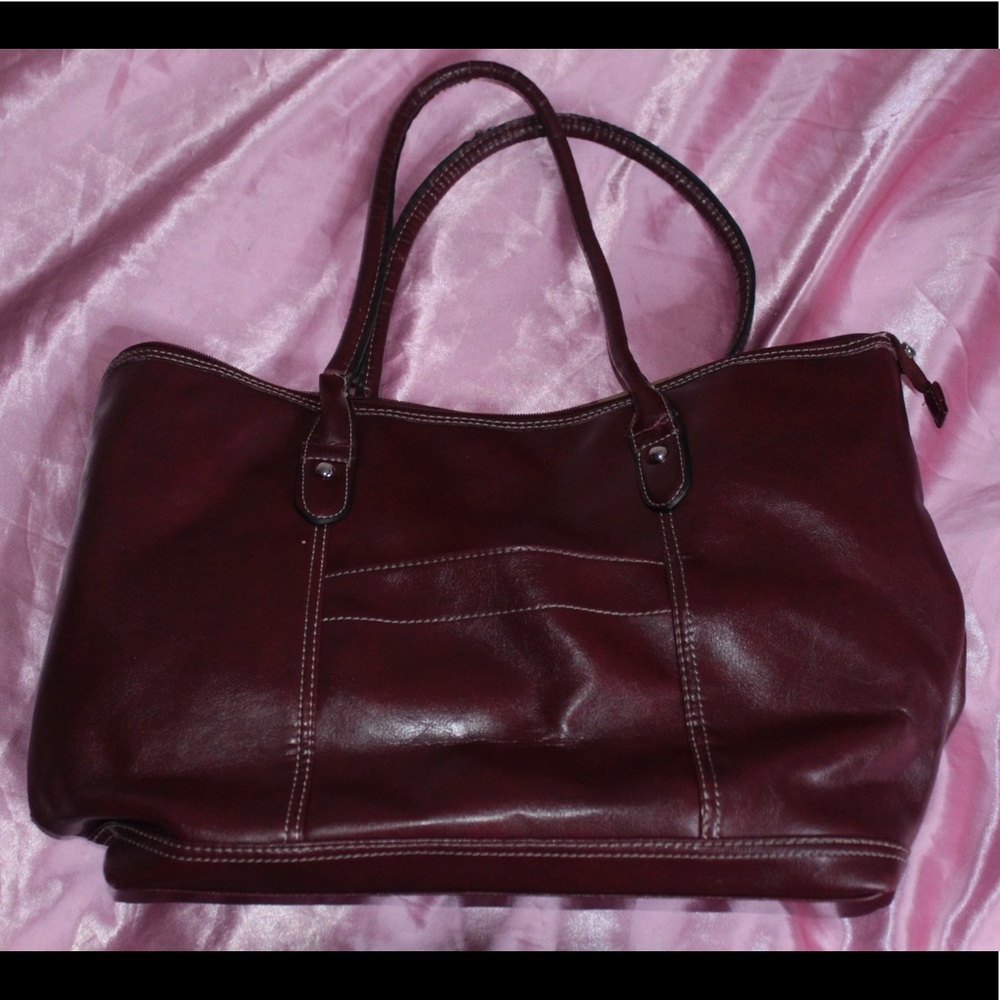 Cherry Wood Red 🍒 Laptop Purse Carrier 💻👜